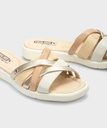 CALELLA - Sandalias planas de mujer con tiras multicolor (2)