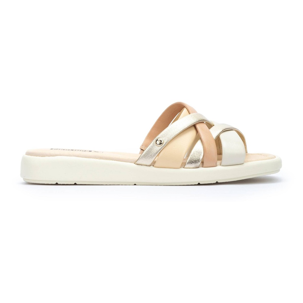 CALELLA - Sandalias planas de mujer con tiras multicolor (4)