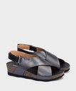 MAHON - Sandalias con cierre adherente y cuña para mujer (1)