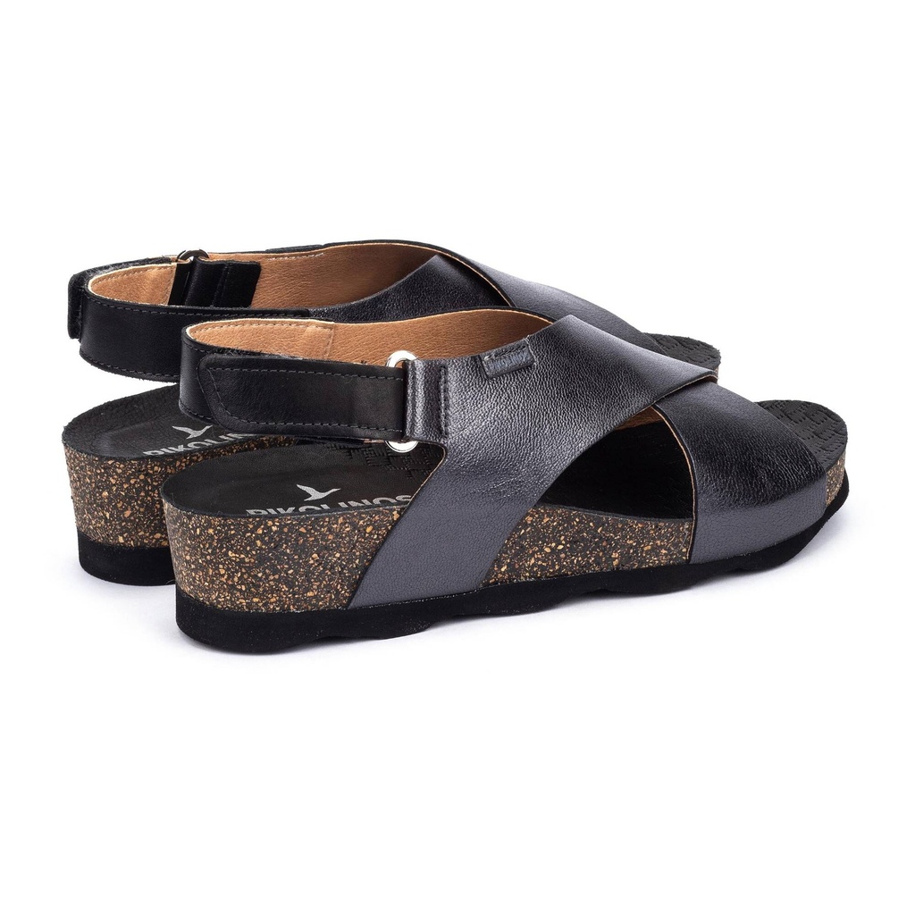 MAHON - Sandalias con cierre adherente y cuña para mujer (6)