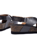 MAHON - Sandalias con cierre adherente y cuña para mujer (7)