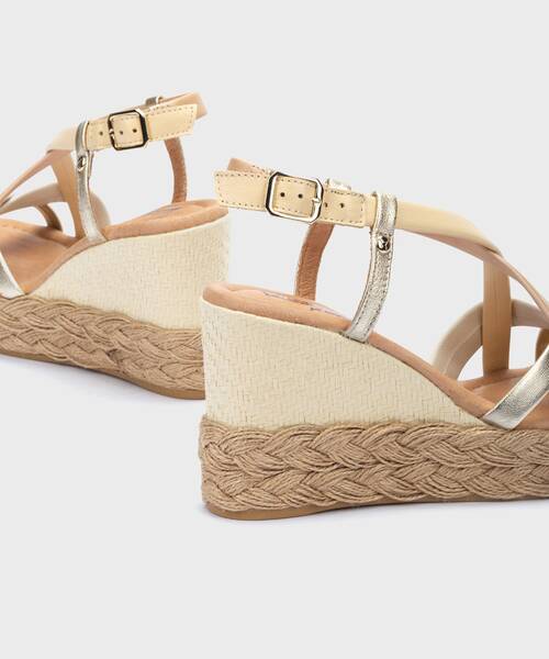 RONDA - Sandalias de cuña con tiras para mujer (2)