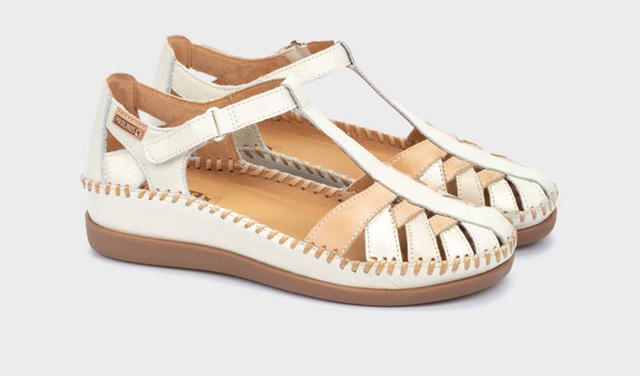 CADAQUES - Zapato semiabierto con cierre adherente para mujer (3)