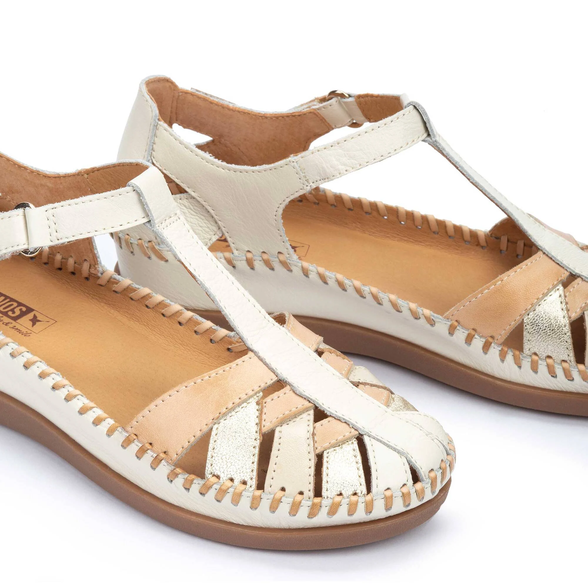 CADAQUES - Zapato semiabierto con cierre adherente para mujer (7)