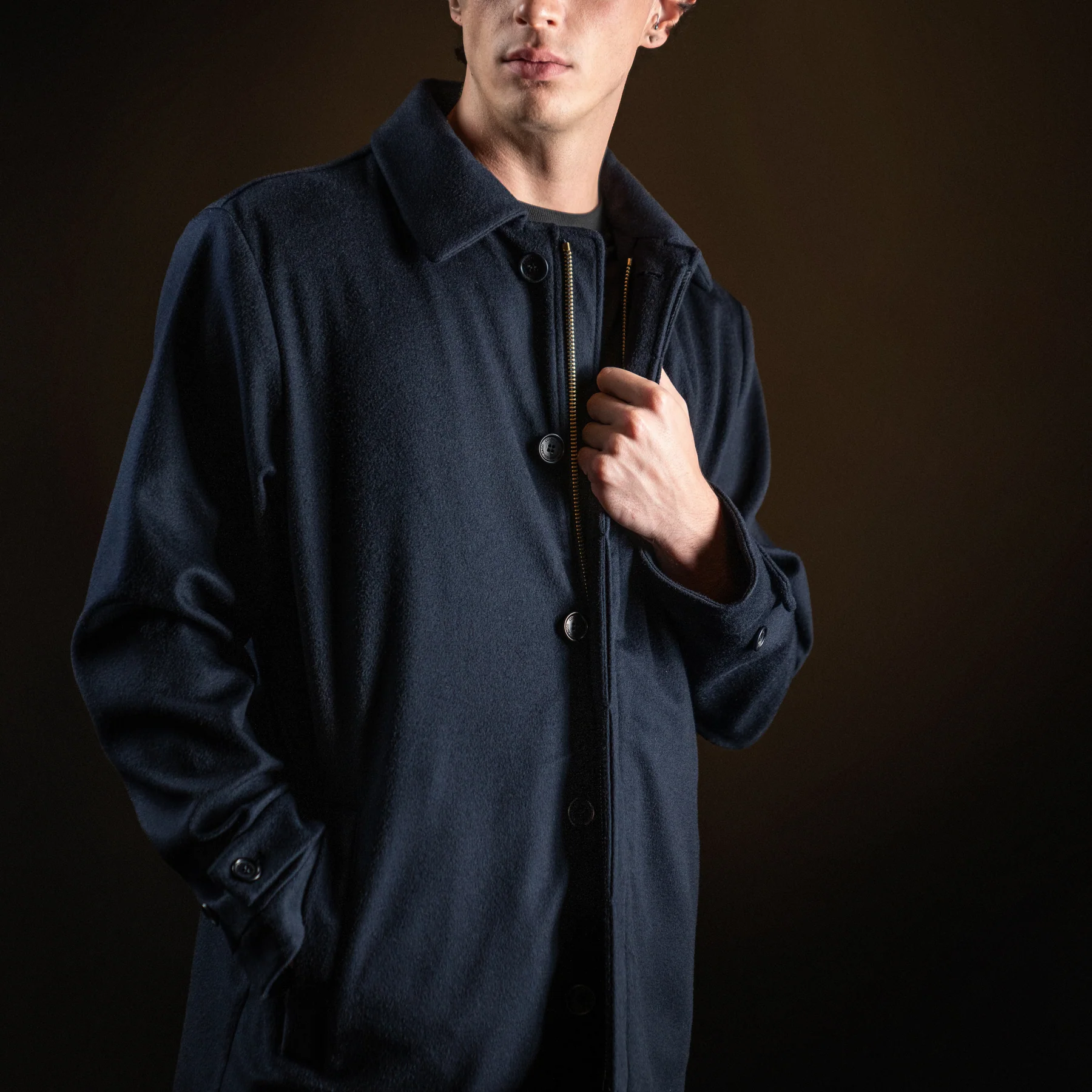 Gabardina azul marino (1)