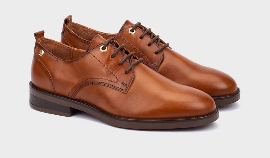PUERTOLLANO - Blucher plano con cordones para mujer (3)