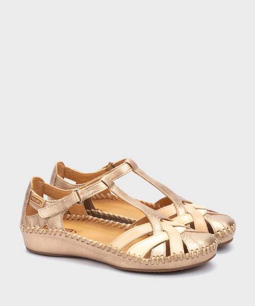 P. VALLARTA - Zapato semiabierto con cierre adherente para mujer (1)