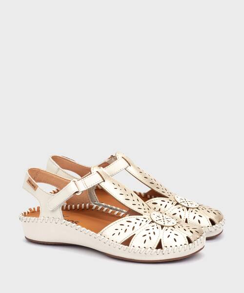 P. VALLARTA - Zapato semiabierto con cierre adherente para mujer (1)