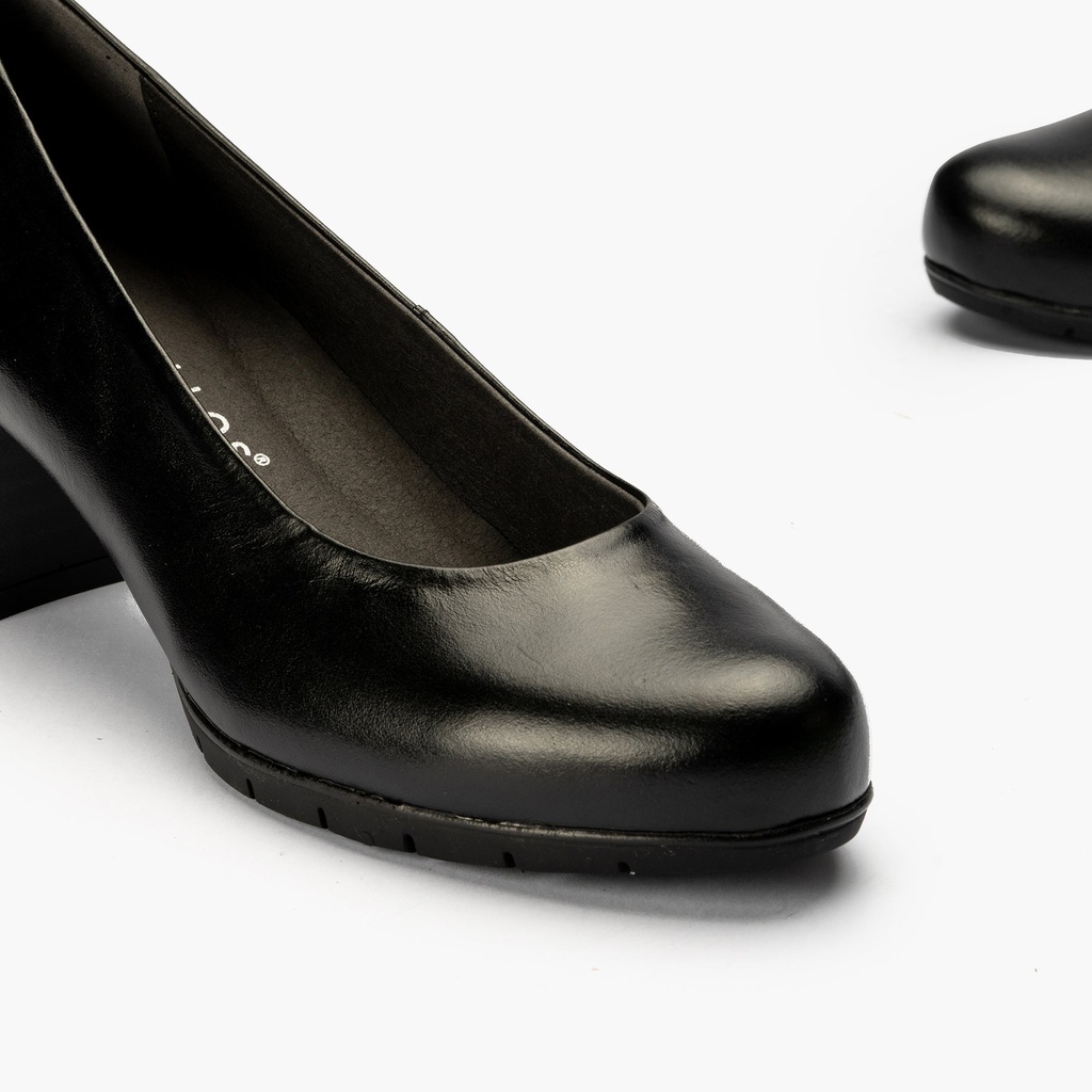 Zapato de Salón Mujer Tacón Alto Negro (4)