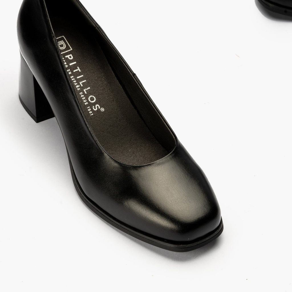 Zapato de Salón Mujer Tacón Alto Negro (6)