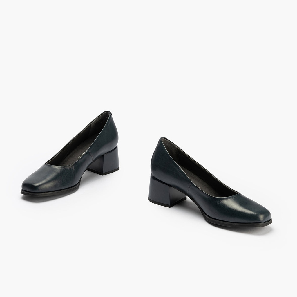 Zapato de Salón Mujer Tacón Medio Azul (1)
