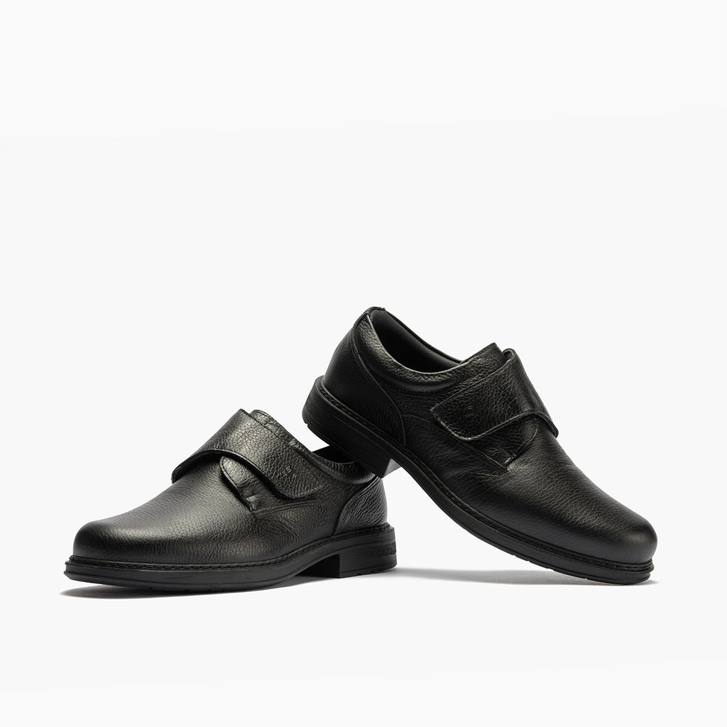 Zapato Blucher Hombre con Velcro Negro (1)