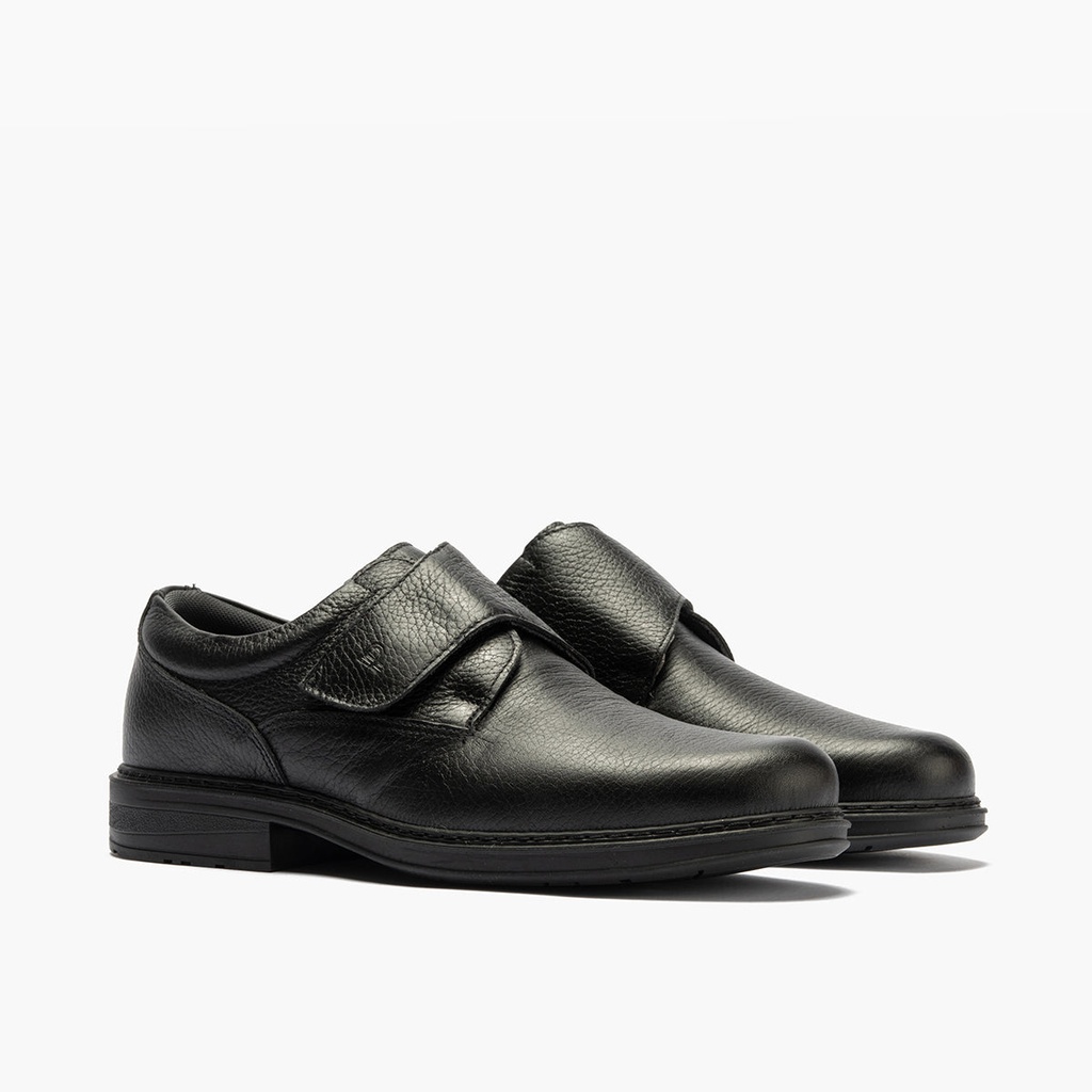 Zapato Blucher Hombre con Velcro Negro (2)