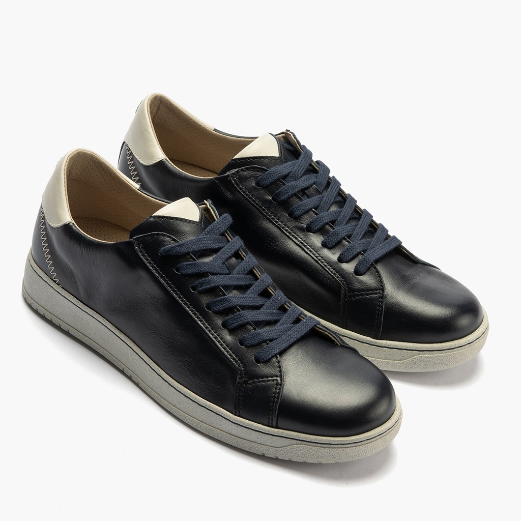 Deportivo para hombre en piel napa Marino (1)