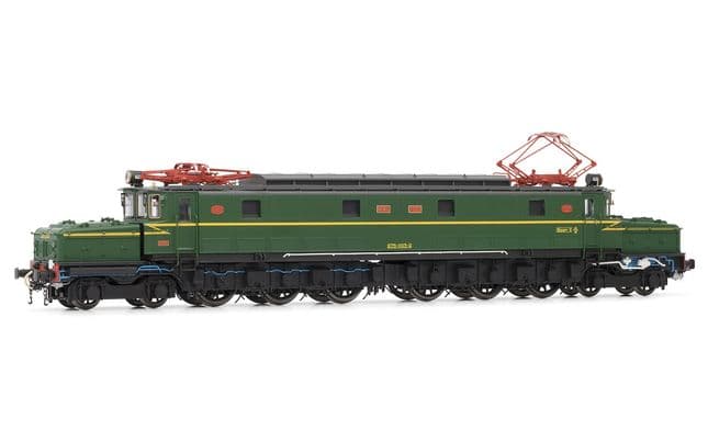 RENFE locomotora electrica 275.003, decoración verde/amarillo, ép. III, condecoder de sonido (1)