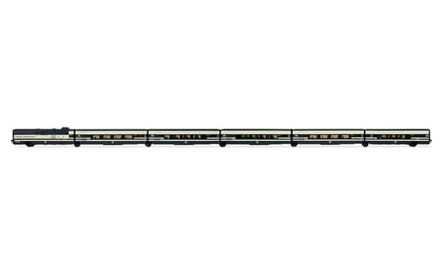 RENFE, Talgo Pendular, set de 6 coches, versíon original azul/beige, ép. IV (1)