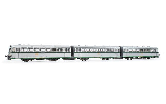 RENFE, set de 3 unidades, automotor diésel ”Ferrobus”, serie 591.300, con matrícula UIC, ep. IV, con decoder de sonido - 70° Aniversario Electrotren (1)