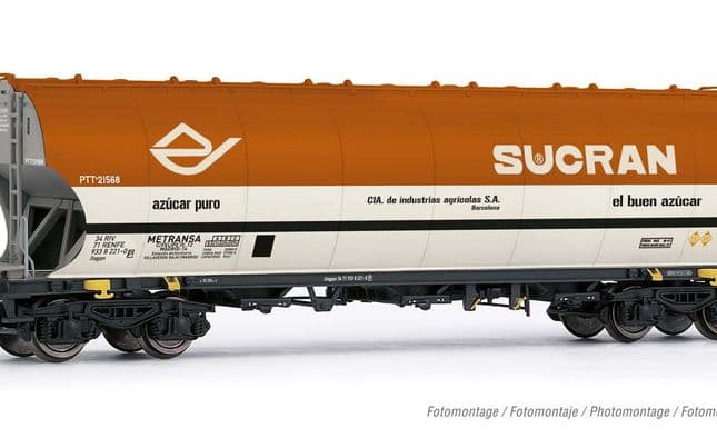 RENFE, tolva de cereales Uagpps, decoraciíon "Sucran", ép. IV (2)