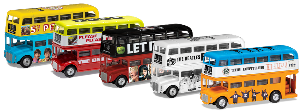 The Beatles - Set of 5 Album Cover London Bus models (7)