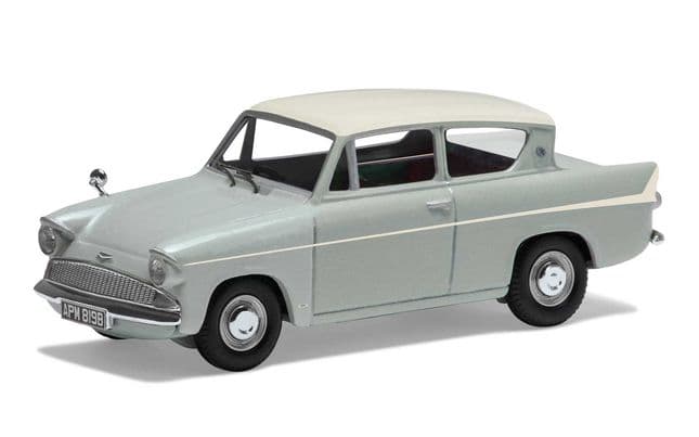 Ford Anglia 1200 Super, Platinum Grey and Ermine White (1)