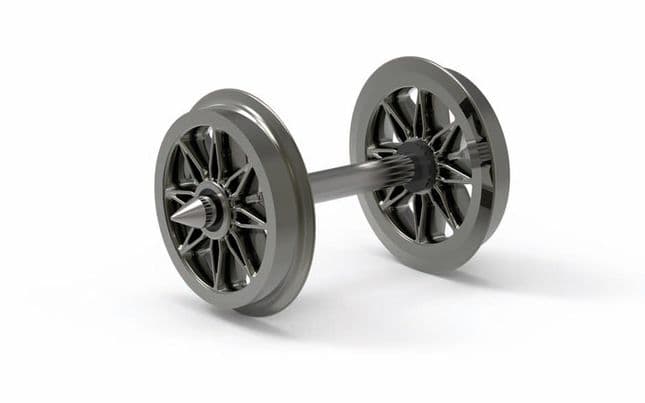 12.6mm Split Spoked Wheels (2)