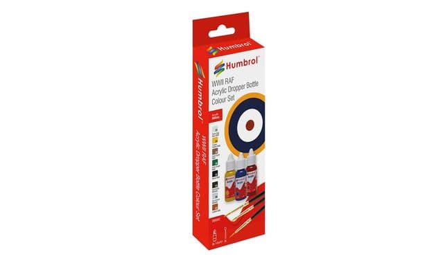 Acrylic Paint & Brush RAF WWII Colours (1)