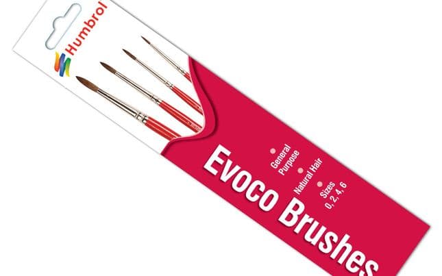 Evoco Brush Pack - (Sizes: 0/2/4/6) (2)