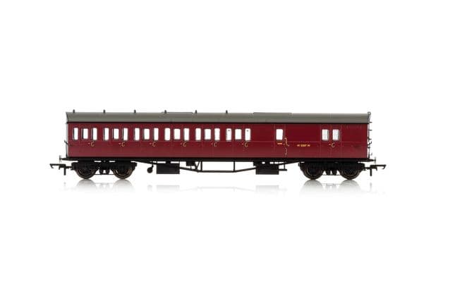 BR, Collett 57' Bow Ended D98 Six Compartment Brake Third (Left Hand), W4949W - Era 4 (1)