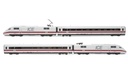 DB AG, set di 4 unità, elettrotreno ad alta velocità ICE 1 BR 401, livrea bianca/rossa, composto da locomotiva motorizzata, locomotiva folle e 2 carrozze intermedie, Tz 157 "Landshut", ep. VI (1)