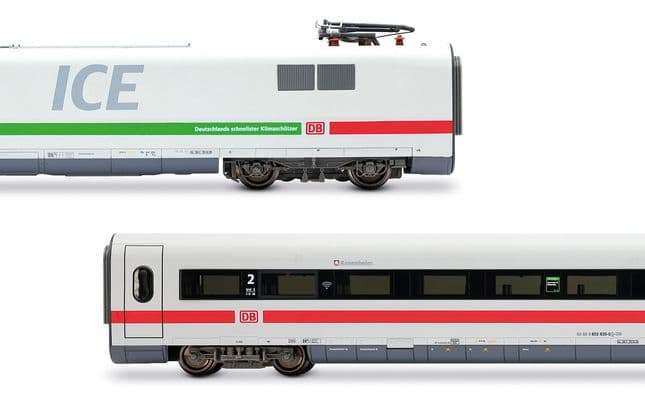 DB AG, ICE 1, Tz 155 "Rosenheim", set base di 4 elementi (unità di testa motrice + folle, carrozze di 1ª + 2ª classe), “Klimaschützer” (7)
