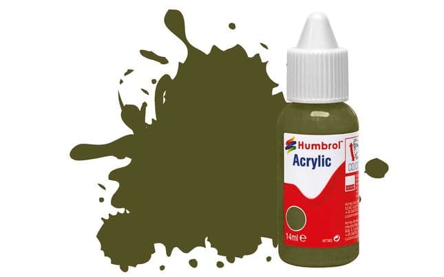 Acrylic Paint: 155 - Olive Drab - Matt - (14ml) (1)