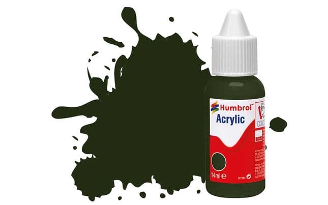 Acrylic Paint: 163 - Dark Green - Satin - (14ml) (1)