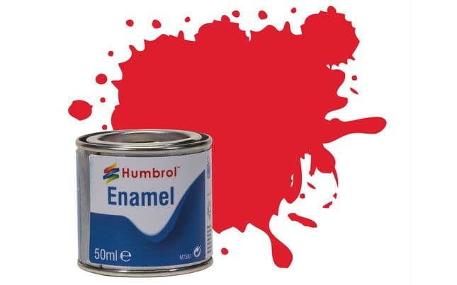 Enamel Paint: 19 - Bright Red - Gloss - (50ml) (1)