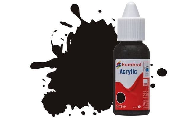 Acrylic Paint: 201 - Black - Metallic - (14ml) (1)