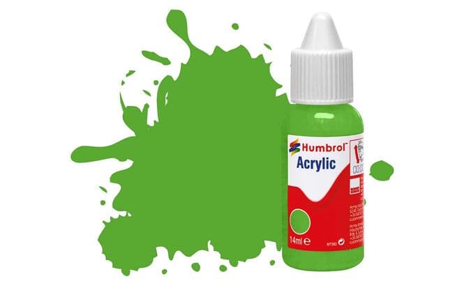 Acrylic Paint: 208 - Fluorescent Signal Green - Gloss - (14ml) (1)