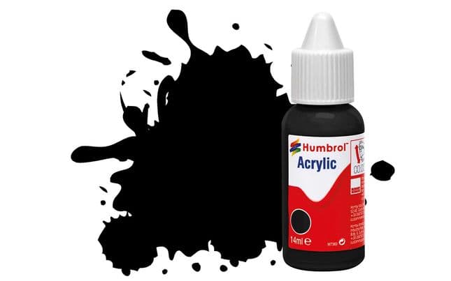 Acrylic Paint: 33 - Black - Matt - (14ml) (1)