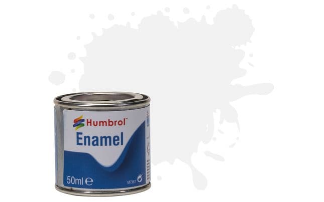 Enamel Paint: 34 - White - Matt - (50ml) (1)