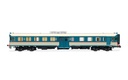 FS, set di 2 unità ALn 668 serie 1200 (doppia porta centrale, marmitte sul tetto), livrea d'origine con finestrini frontali piani (2)