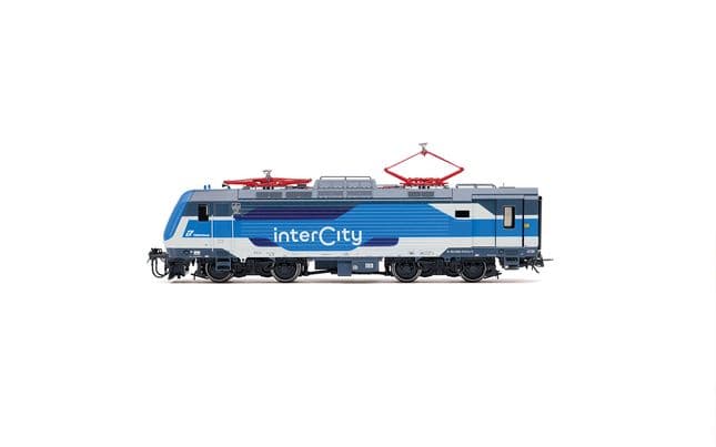 FS Trenitalia, set di 2 unità E.464 entrambe motorizzate, nuova livrea Intercity, blu/grigio chiaro (2)