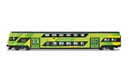 FS Trenitalia, set di 3 carrozze Vivalto a due piani (una pilota + 2 intermedie), nuova livrea “Regionale” (2)