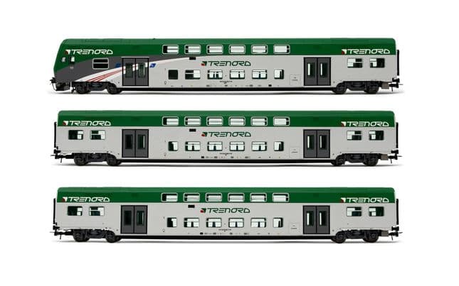 Trenord, set di 3 carrozze Vivalto, livrea Trenord, composto da carrozza pilota e 2 carrozze intermedie, ep. VI (1)