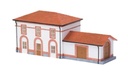 (H0 1:87) Piccola stazione ferroviaria con rimessa (6)