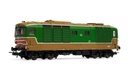 FS, locomotiva diesel D.445, 1a serie, livrea d'origine verde/isabella, ep. IV-V (1)