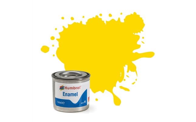 Enamel Paint: 69 - Yellow - Gloss - (14ml) (1)