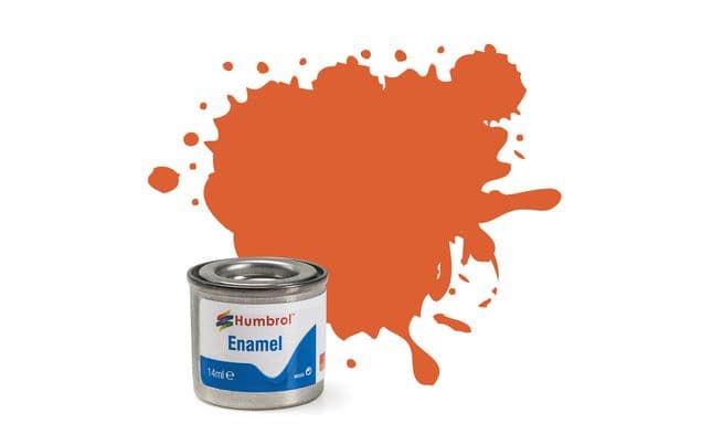 Enamel Paint: 82 - Orange Lining - Matt - (14ml) (1)