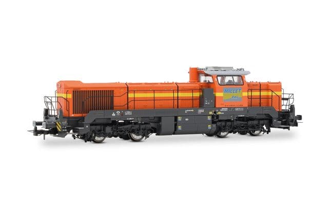 Millet Rail, diesel-electric locomotive Vossloh DE 18, orange/grey livery, ep. VI, with sound decoder and digital couplers (1)