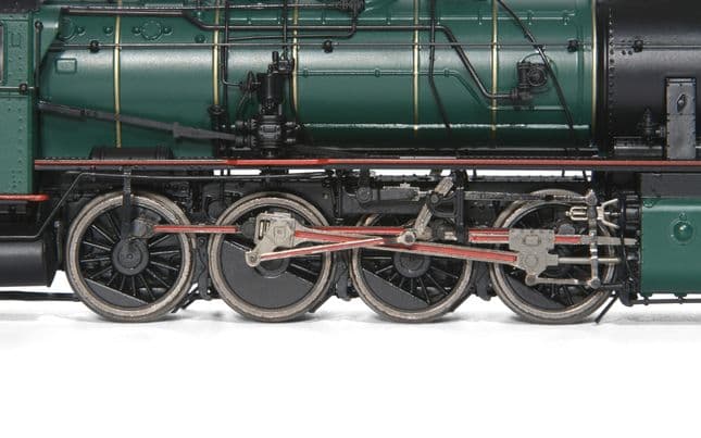 SNCB/NMBS, steam locomotive class 81, 3-dome symetrical boiler, dark green livery, period III (6)