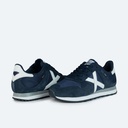 MUNICH MASSANA 431 Retro Running Trainers Navy Blue and White (3)