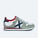 MUNICH MASSANA 343 Retro Running trainers White, Grey and Blue (2)