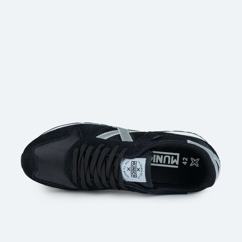 MUNICH MASSANA 432 Retro Running trainers Black and Silver (5)